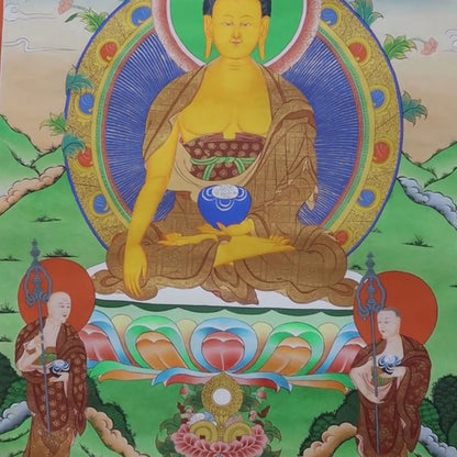 Original Buddha Thangka Of Shakyamuni