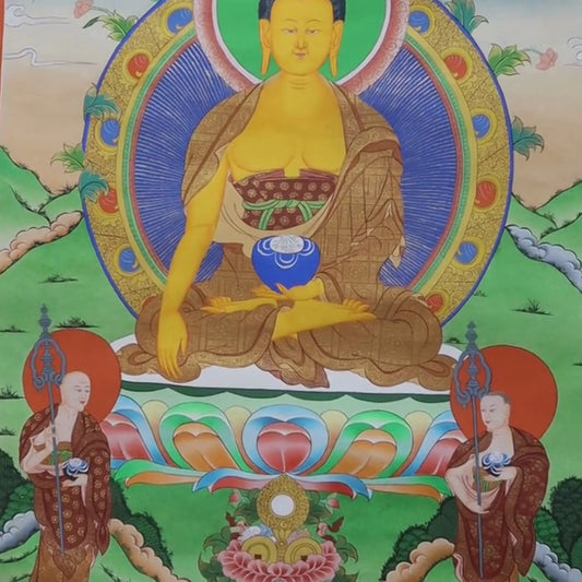Original Buddha Thangka Of Shakyamuni
