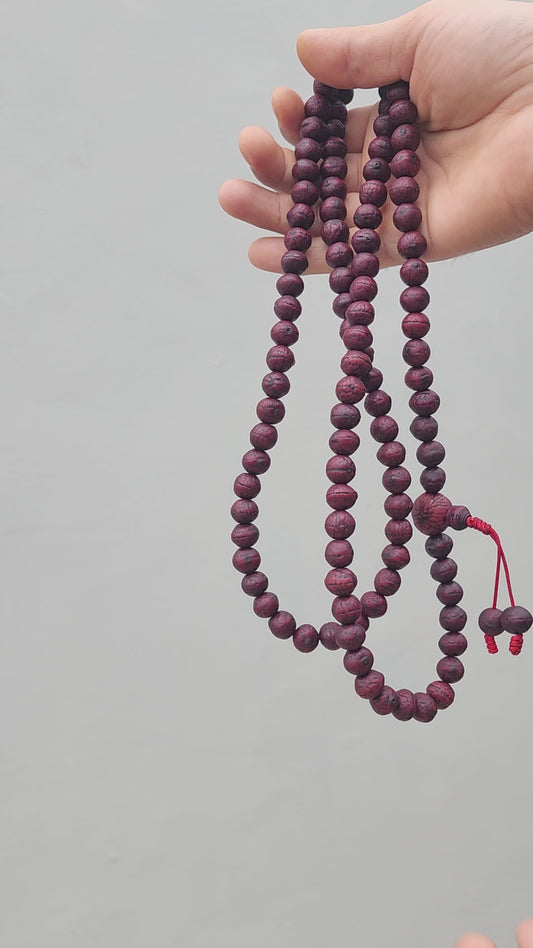 Dark Aged Bodhi Tibetan Prayer Beads 10 to 11mm Mala
