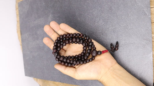 Real Bodhi Chitta Phoenix Eye Prayer Beads, Bodhi Chitta Mala
