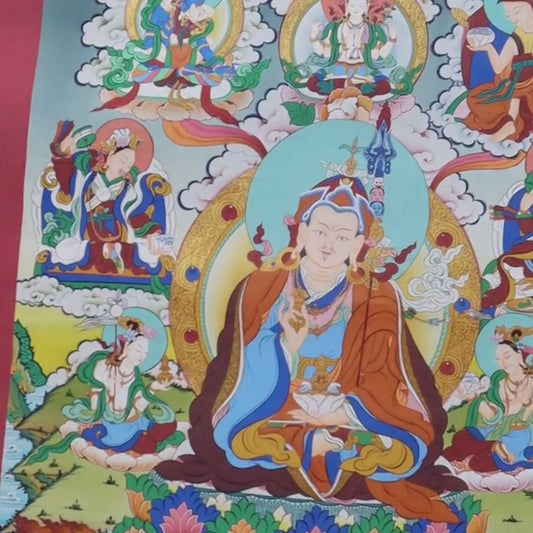 Eight Manifestations Of Guru Padmasambhava Thangka Art
